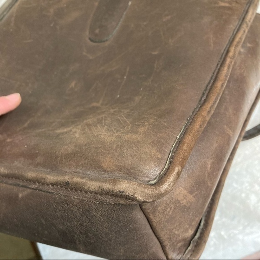 Coach rare vintage brown leather tote bag New York City Bonnie cashin - Picture 8 of 14